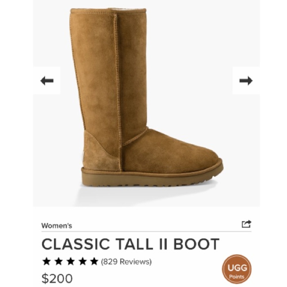UGG | NWOT Classic Tall II Boot; Chestnut